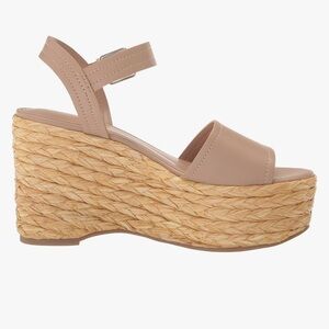 Tan Wedge Sandals
